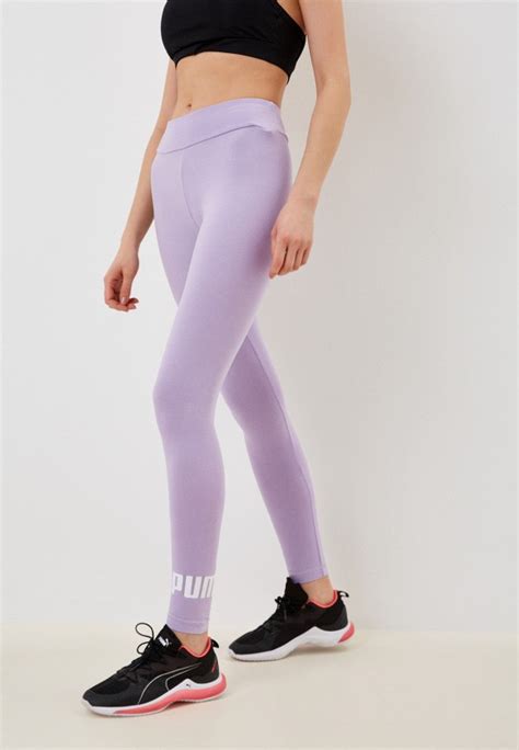 Леггинсы PUMA ESS Logo Leggings S Vivid Violet цвет фиолетовый