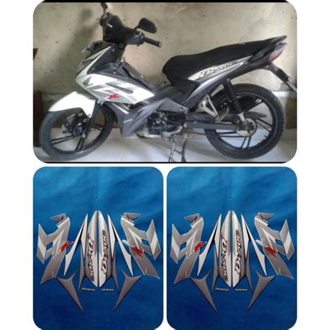 Jual Striping Stiker Lis Body Motor Full Set Honda Blade 110 R CW 2009