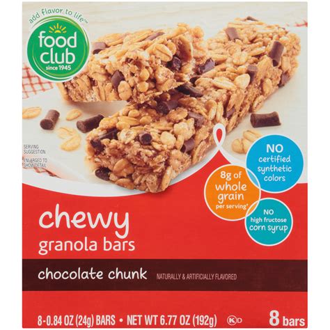 Snack Bars Granola Bars - Food Club Brand