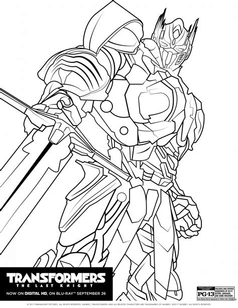 Transformers The Last Knight Coloring Pages The Review Wire Bloglovin