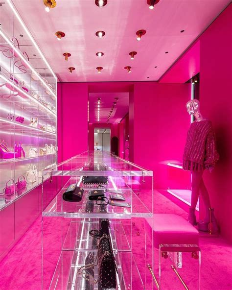 Valentino Pink Pp Collection Store Design Boutique Pink Valentino