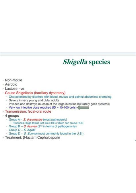 SOLUTION: Shigella species - Studypool