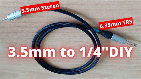 DIY 3 5mm TRS To 6 35mm TRS Balanced Audio Cable YouTube