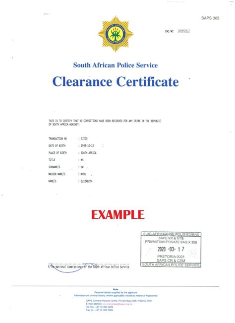 Police Clearance Certificates Nevetec Police Clearance