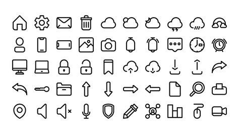 Set Of User Interface Ui Icon 6793394 Vector Art At Vecteezy