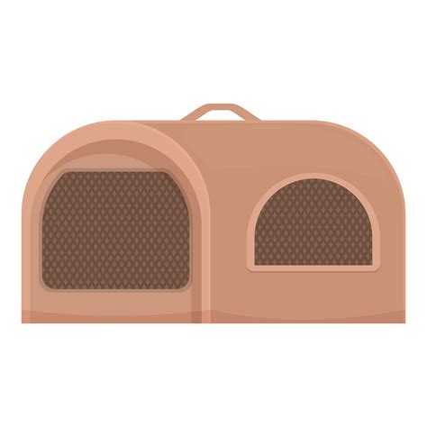 Pet Carrier Having Ventilation Windows For Travel Vector Art