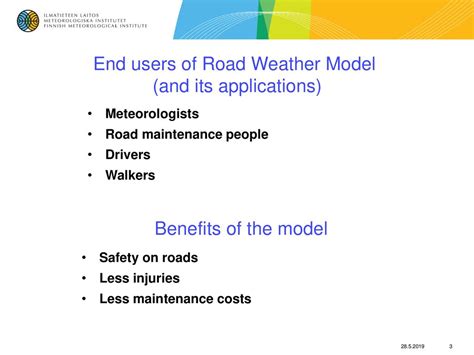 The Fmi Road Weather Model Applications And Projects Ppt Download