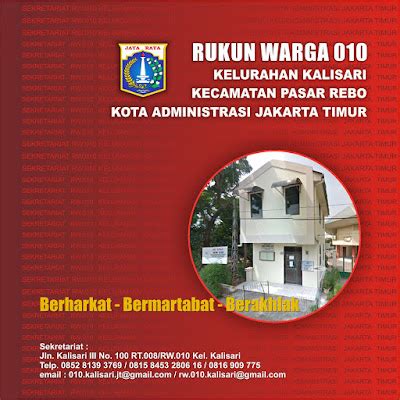 Rukun Warga Kelurahan Kalisari Buku Profil Rw