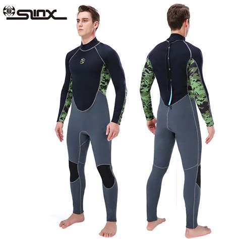 Mens Stretch 2mm Neoprene Wetsuit Back Zip Full Body Diving Suit One Piece For Snorkeling