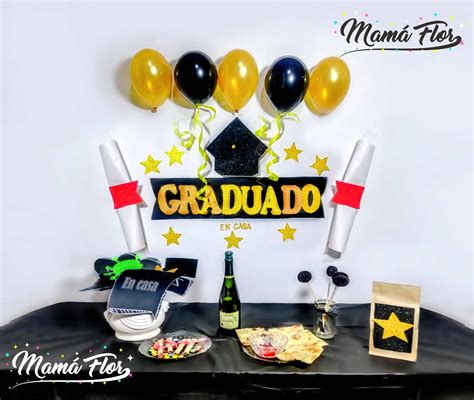 Decoración y Mesa Principal para Graduación MamaFlor