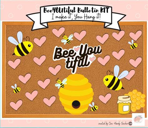 Bee Bulletin Board Bee Classroom Decor Bulletin Board Kit Etsy