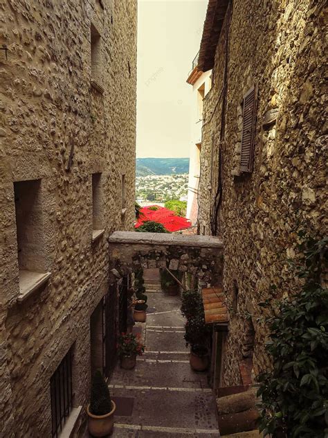 Streets And Architecture Of Saint Paul De Vence Photo Background And Picture For Free Download ...