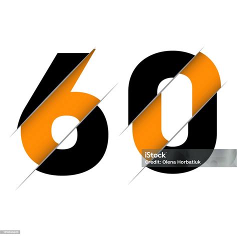 desain logo angka  latar belakang potongan kreatif