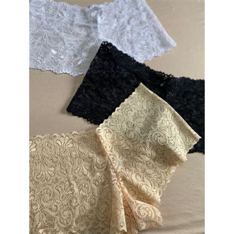 Calcinha Cale On Shortinho De Renda Feminino Lingerie Atacado Shopee Brasil