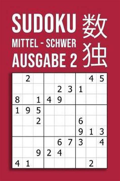 Sudoku Mittel Schwer Ausgabe Jung Im Kopf Publishing