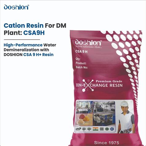 Granular Cation Resin For DM Plant CSA 9H For Industrial Packaging