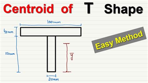 How To Find Centroid Of T Shape Example Solved YouTube