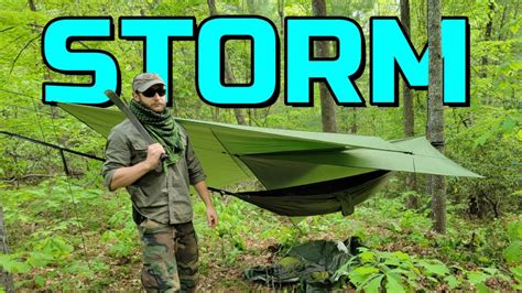 Double Tarp Hammock Setup In Heavy Rain Travelers Stew Solo