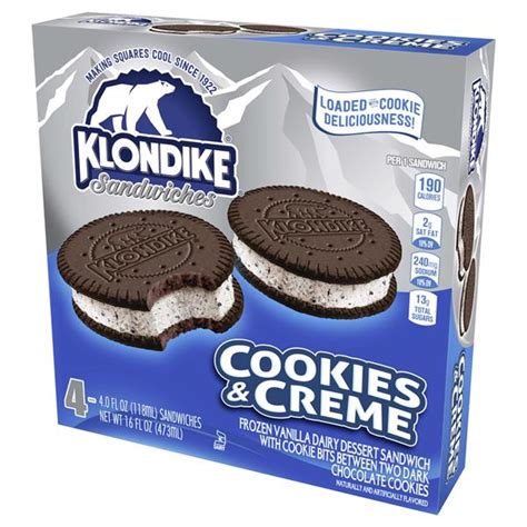 Klondike Oreo Ice Cream Sandwiches 4 4 Fl Oz Hy Vee Aisles Online