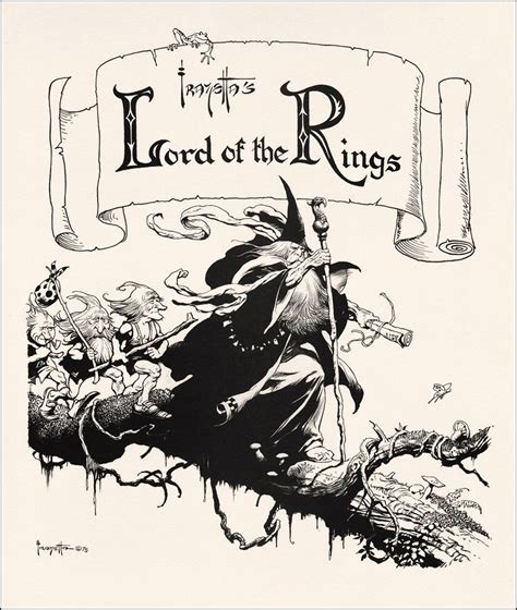 Frank Frazetta Lord Of The Rings Portfolio Book Graphics