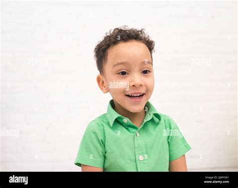 Portrait Smiling Boy Stock Photo Alamy