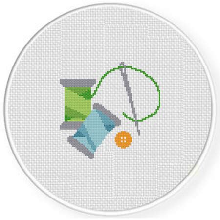 Thread And Needle Cross Stitch Pattern – Daily Cross Stitch