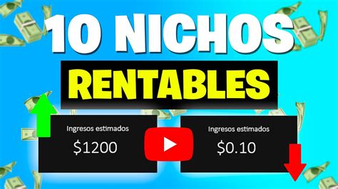 Los 10 NICHOS más RENTABLES en YOUTUBE PARA GANAR DINERO De qué hago