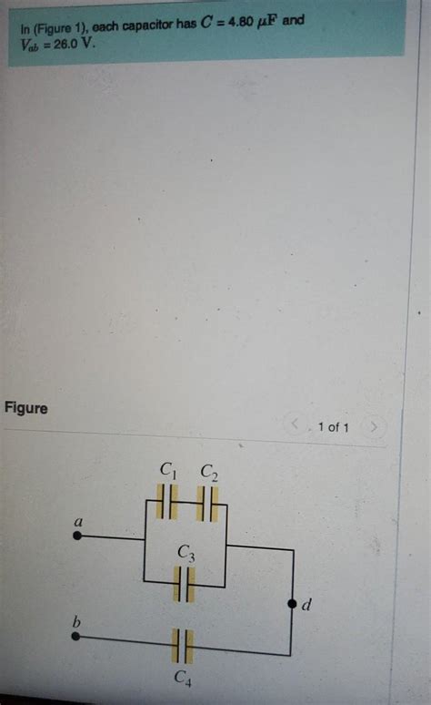 Solved In Figure Each Capacitor Has C Pf And Vab Chegg