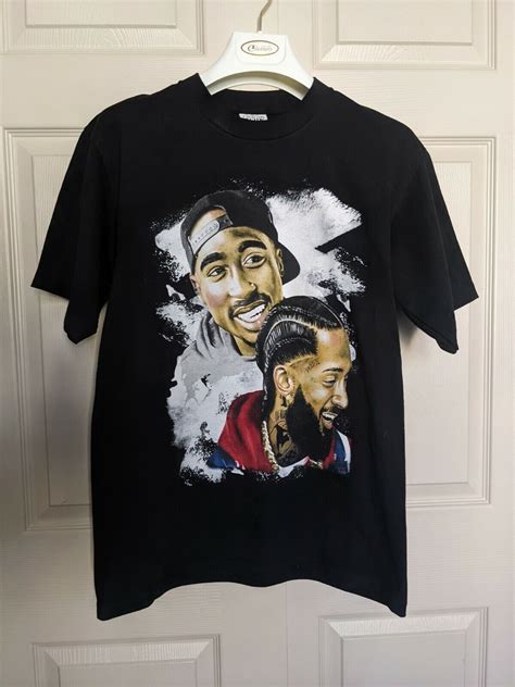 Tupac Shakur Nipsey Hussle T Shirt 2pac Tee Men S 100 Gem