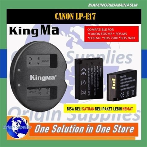 Jual Kingma Paket Complete Battery Charger Set Lp E Eos M M M D