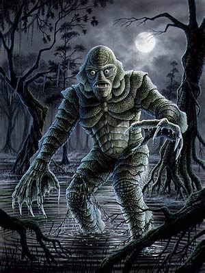 Swampy Swamp Creature Horror Movie Art Creatures