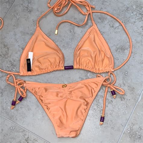 Vix Swim Bikini In Perfect Peach Color Gem