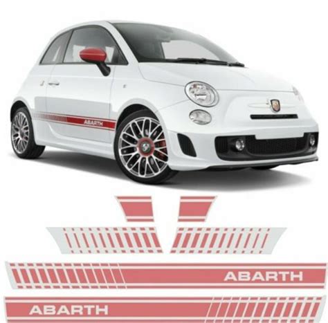 Fiat 500 595 Abarth côté Rayures Autocollants taille correcte Etsy