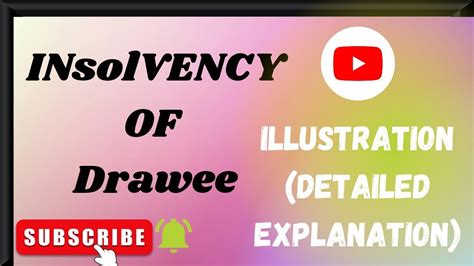 Insolvency In Bills Of Exchange Insolvency Of Drawee Bills Of