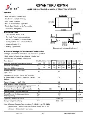 Rs Jn Datasheet Pdf Diyi Electronic Technology Co Ltd