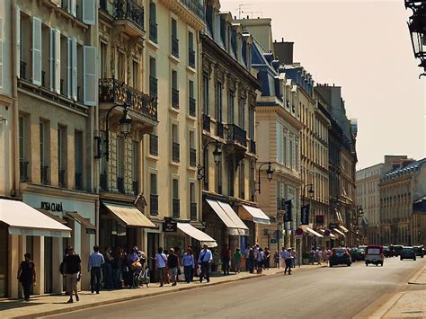 Faubourg Saint Honor Street In Th Arrondissement Of Paris France