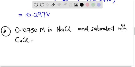 SOLVED Calculate The Potential Of A Copper Electrode Immersed In A 0