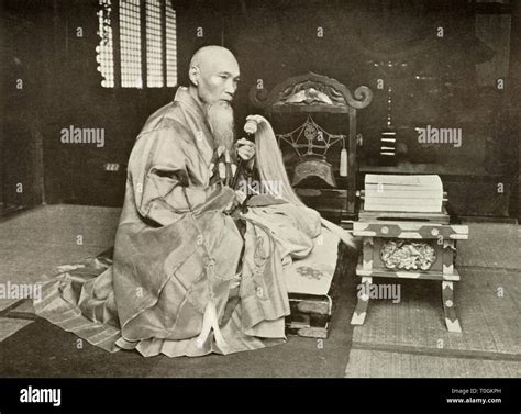 A Buddhist Abbot 1910 Creator Herbert Ponting Stock Photo Alamy