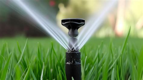 Premium Photo Effortless Garden Care Automated Sprinkler Nurturing