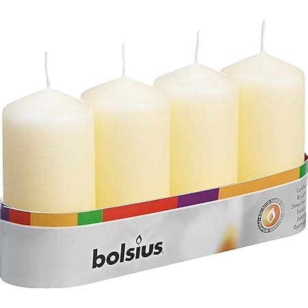 Bolsius Pillar Candle Regular Ivory 60 Mm Width Amazon Co Uk