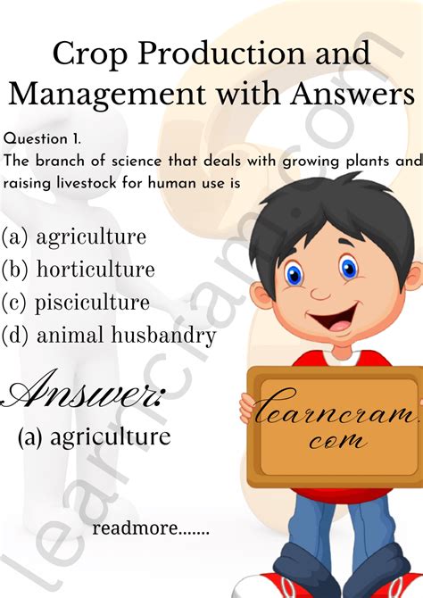 Mcq Questions For Class 8 Science Chapter 1 Crop Production And