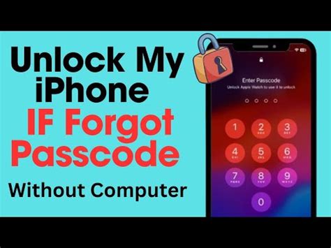 How To Unlock My Iphone If Forgot Passcode Without Computer And Itunes