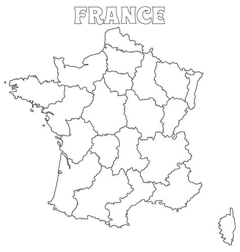 Coloriage Carte France à Imprimer Sur Coloriageenfantcom