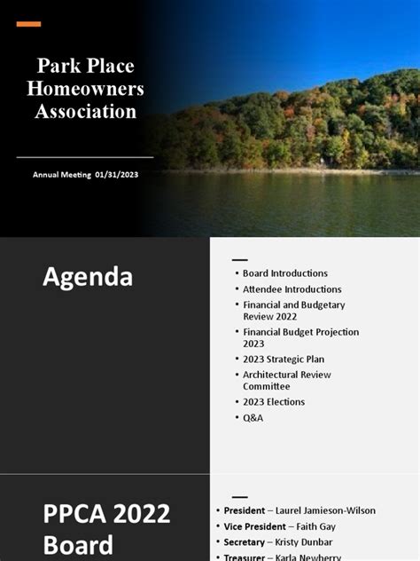 Annual Hoa Meeting January 312023 Pdf