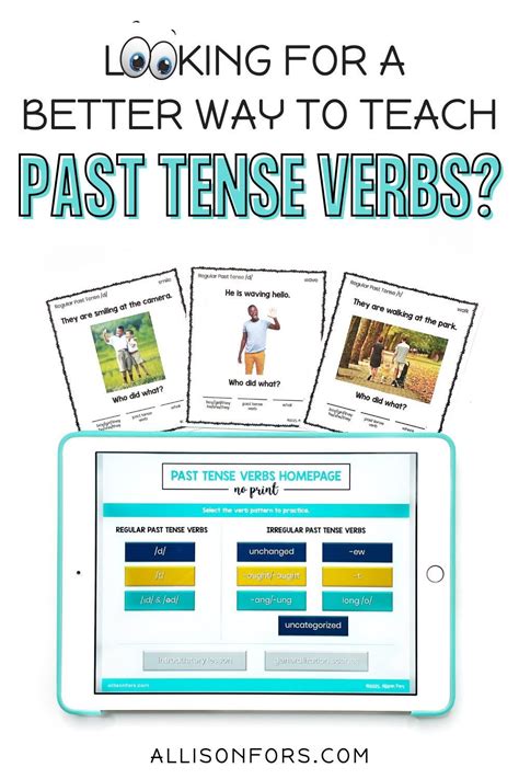 Past Tense Verbs Unit Speech Therapy Printable And Digital Speech Therapy Activities Speech