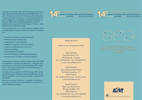 XVII WORKSHOP ICAR – ICAR CNR