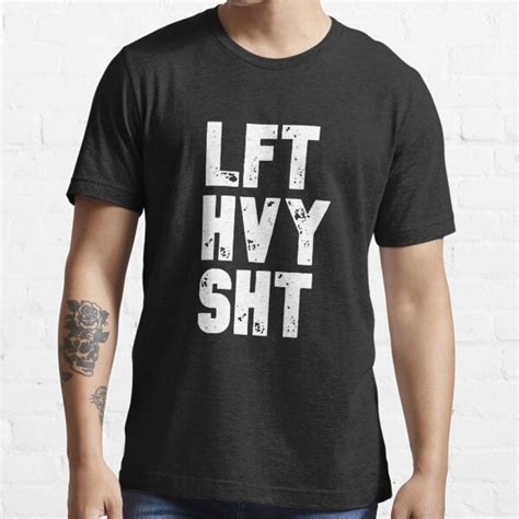 Lft Hvy Sht T Shirt Funny Mens Strongman Lifter Shirt Fitness Workout