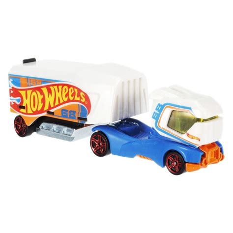 HOT WHEELS Track Stars CIĘŻARÓWKA AERO BLAST biało niebieska BFM