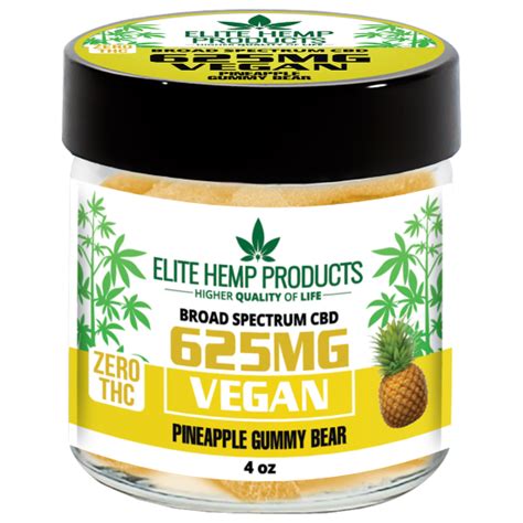 Cbd Vegan Gummies 625mg Pineapple Hemp777 Store