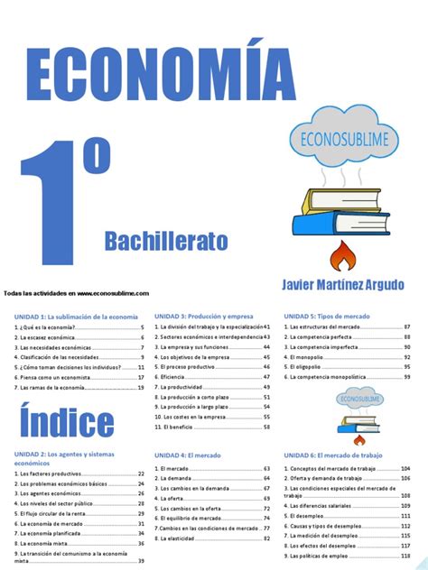 Libro Economía 1º Bachillerato Pdf Mercado Economía Pobreza